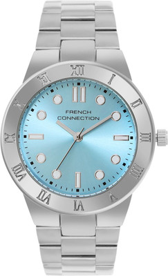French Connection Vera Vera Turquoise Blue Sunray Dial | Women's Silver Analog Watch Analog Watch  - For Women