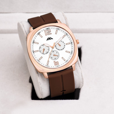 Shivark BL-57 Newly Arrived Girl Or Silicon Strap Square dial Analog Watch  - For Men