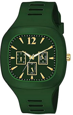 AMSSTYLE JH_0033 MILLER MEN SQUARE CASE TRENDY CLASSIC FASHION ANALOG WATCH Analog Watch  - For Men