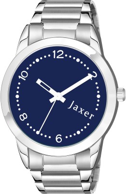 Jaxer Blue Dial Steel Chain Analog Watch  - For Men
