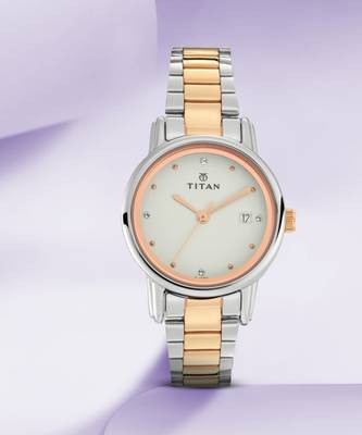 Titan rose gold deals ladies watch price