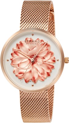 Strand By Obaku Blossom Rose 3D Flower Blossom Rose Analog Watch  - For Women