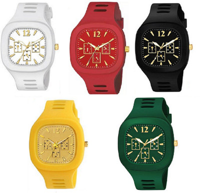 Wolcentra Square Dial Silicone Strap Gift Watch For Boys Skz-046 Analog Watch  - For Men