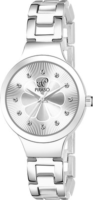 PIRASO DB 307 SILVER Silver Chain and Silver Dial DB Small Analog Women Watch Analog Watch  - For Women