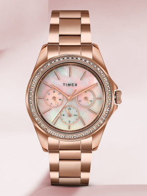 TIMEX Multi Function Mother of Pearl Dial Analog Watch  - For Women