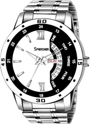 Spencher Spencher Exclusive Stainless Steel Date & Day Functioning Casual Analog Watch  - For Men