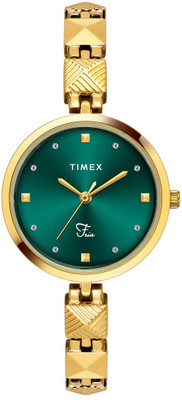 TIMEX TWEL18308 Fria Teal Round Dial Analog Watch  - For Women