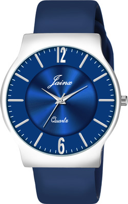 JAINX Slim Blue Dial Silicone Band Analog Watch  - For Men