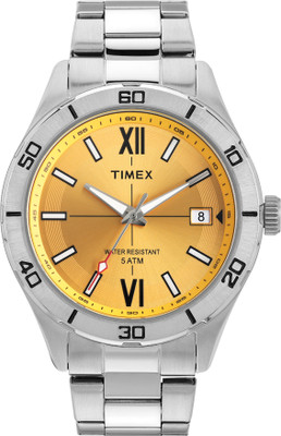 TIMEX TWEG295SMU03 Timex Yellow Round Dial Analog Watch  - For Men