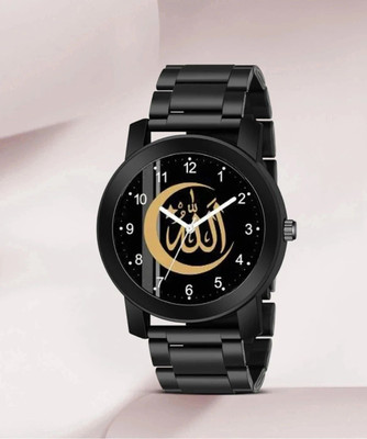 MAHAKAPI Allah Trendy All Black Gifting Top Trending Metal Strap Allah Trendy All Black Gifting Top Trending Metal Strap Analog Watch  - For Men