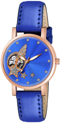 WEDSCOY Best Quality Ethnc Designer Shine Round Dial Slim Fit Leather Belt Best Quality Ethnc Designer Shine Round Dial Slim Fit Leather Belt Analog Watch  - For Girls