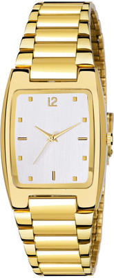 Zyla BR28786N µ Smile ¥ B28568N White Dial Square Gold Strap Stainless Steel Analog Watch  - For Men