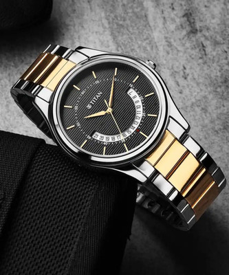 Titan 1713BM02 Gents Karishma Analog Watch  - For Men