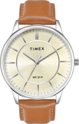 TIMEX TWTG12100 TIMEX Champagne Round Dial Analog Watch  - For Men