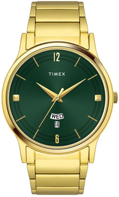TIMEX TW000R462 Green Round Dial Quartz Analog Watch  - For Men