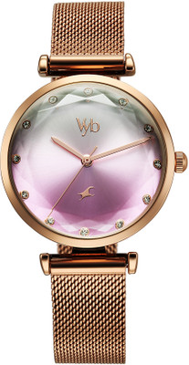 Fastrack Fastrack Vyb Aura Quartz Rose Gold Round Dial Women's Watch Analog Watch  - For Women