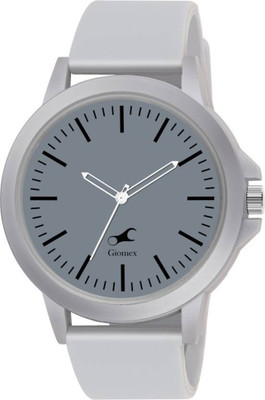 Giomex PVC Grey Premium Addition Analog Watch  - For Men
