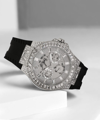 GUESS Multi-function Silver Dial Analog Watch  - For Men