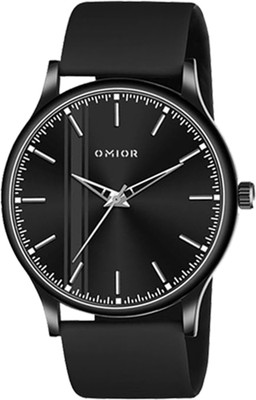 Omior Black Dial Slim Watch – Men’s Casual & Stylish Design Analog Watch  - For Boys