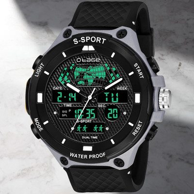 otage Digital Endurance Water Resistant Digital Dial Multi Function Working Alarm Analog-Digital Watch  - For Men