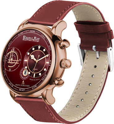 DoubleRun Analog Watch  - For Men