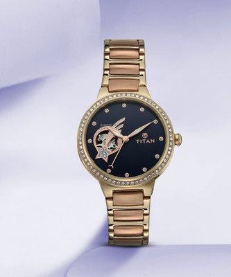 Titan Purple Stellar Analog Watch  - For Women