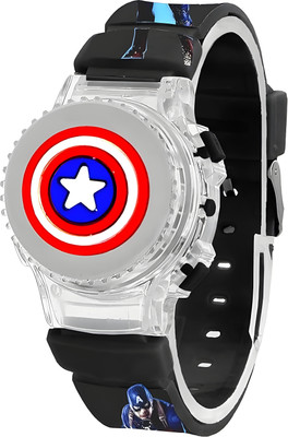 AHAD CREATION Spinner_Captiain_Avenger_Black Analog Watch  - For Boys & Girls