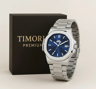 Timorix Modern Blue Quartz Blue Dial Analog Watch for Men with Date Display | Stylish Quartz | Analog Watch  - For Men