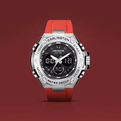 Carlington CT 9107 Red Endurance Series Analog-Digital Watch  - For Men