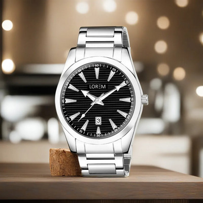 LOREM LR148 Black Dial Date Function Casual-Formal Premium Collection Analog Watch  - For Men
