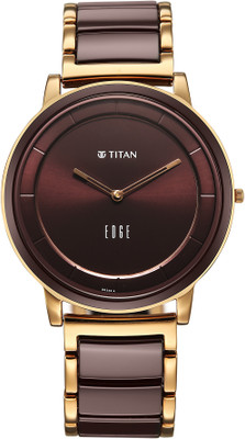 Titan Melange Titan Edge Melange Quartz Brown Round Dial Men's Watch / Analog Watch  - For Men