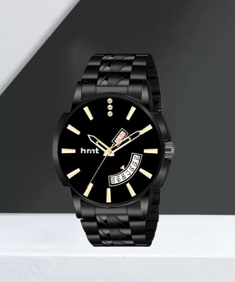 hrnt B9140 9140-Branded & Brand Genuine Black Plating Hands Black Watch For Mens & Boys Analog Watch  - For Men