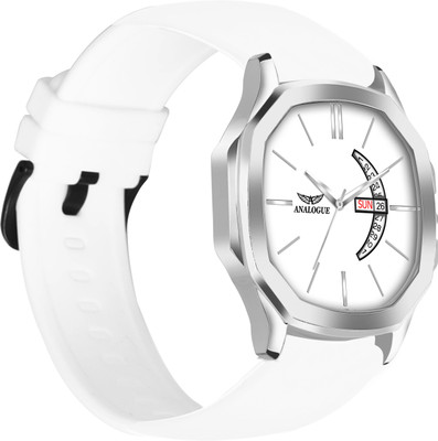 ANALOGUE Hexa Series | Smart Watch Strap | Smart Clip | Soft Silicon | Day and Date Analog Watch  - For Men