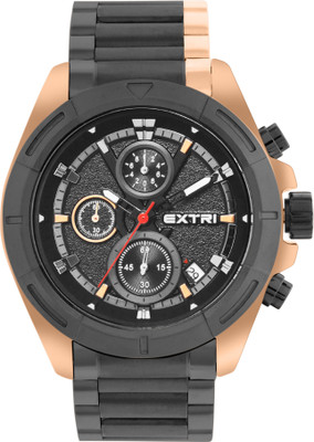 EXTRI New Collection Mens Chronograph Black Dial Analog Watch  - For Men