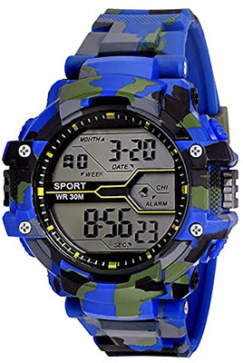 HATin HN42 Durable Latest Stylish Water Shock Resistance Popular Branded Alarm & compass Digital Watch  - For Men