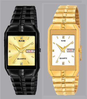 HLMT Analog Watch- Original Gold Plating Day and Date Series Analog Watch - For Men Analog Watch  - For Men