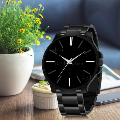 SKOAL LR05-BLK-3K-BLK-CDBLK Fancy Design Stylish Black Silicone Strap Wrist Watch for Men and Boys Analog Watch  - For Men