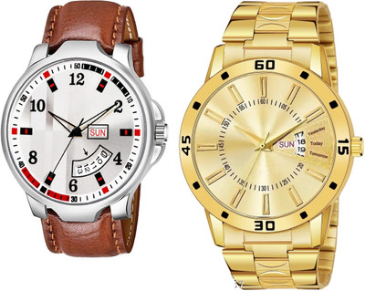 Caihong BRN-8-AND-GOLD-20 Analog Watch  - For Men