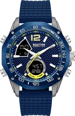 Kenneth Cole Reaction New Collection Blue Round Dial Analog-Digital Watch  - For Men