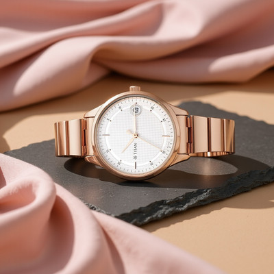 Titan NQ2649WM01 Neo Ladies V Analog Watch  - For Women