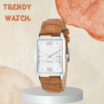 house of common 2024 New Edition Mens Analog Square Leathers Strap Wrist Watch Analog Watch  - For Men