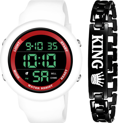 Keep n Touch Stylish Premium look Round Dial Wrist Sports Watch with Bracelet Digital Watch  - For Men