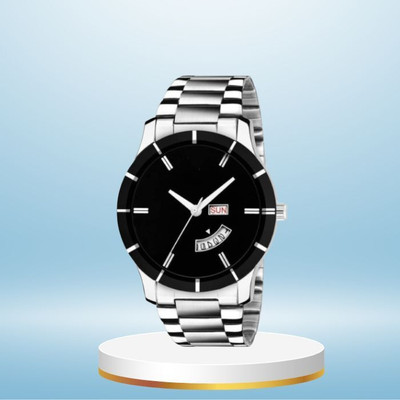 Giomex Stylish Unique Day And Date Black Watch Analog Watch  - For Men