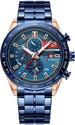 Curren CR-8404-Blue RG Men’s Watch Analog-Digital Watch  - For Men