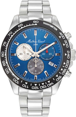 Mathey-Tissot H938CHABU Swiss Made Mathy Chess Blue Dial Analog Watch  - For Men
