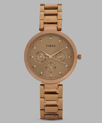 TIMEX Rose Gold Dial Analog Watch  - For Women