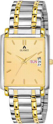 Aglance AG_L_AG1506bm02 Golden Dial Mens Watch Analog Watch  - For Men