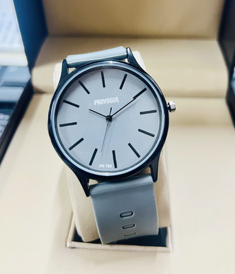 PROVOGUE PV-102-SILICON GREY Men's & Boys' Analog Watch | Grey Dial | Premium Silicone Belt |Trendy & Durable Analog Watch  - For Men