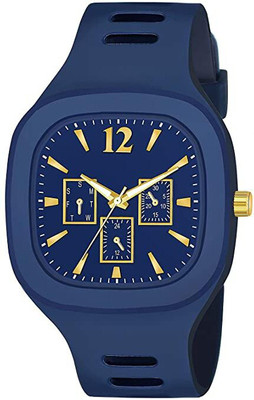 Royal Habibi Square Multi DIAL Analog Silicon Strap ADDI Stylish Designer Analog Watch Royal hababi-003 Analog Watch  - For Boys