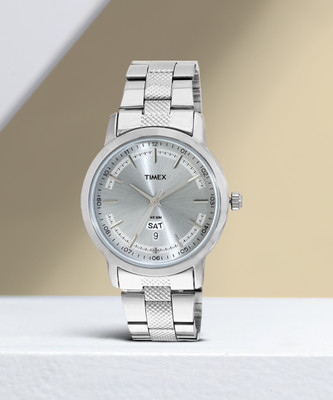 TIMEX Silver Dial Stainless Steel Analog Watch  - For Men